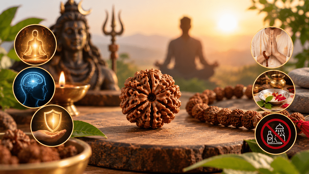 6 Mukhi Rudraksha Benefits and Rules to Follow - AstroGuruji