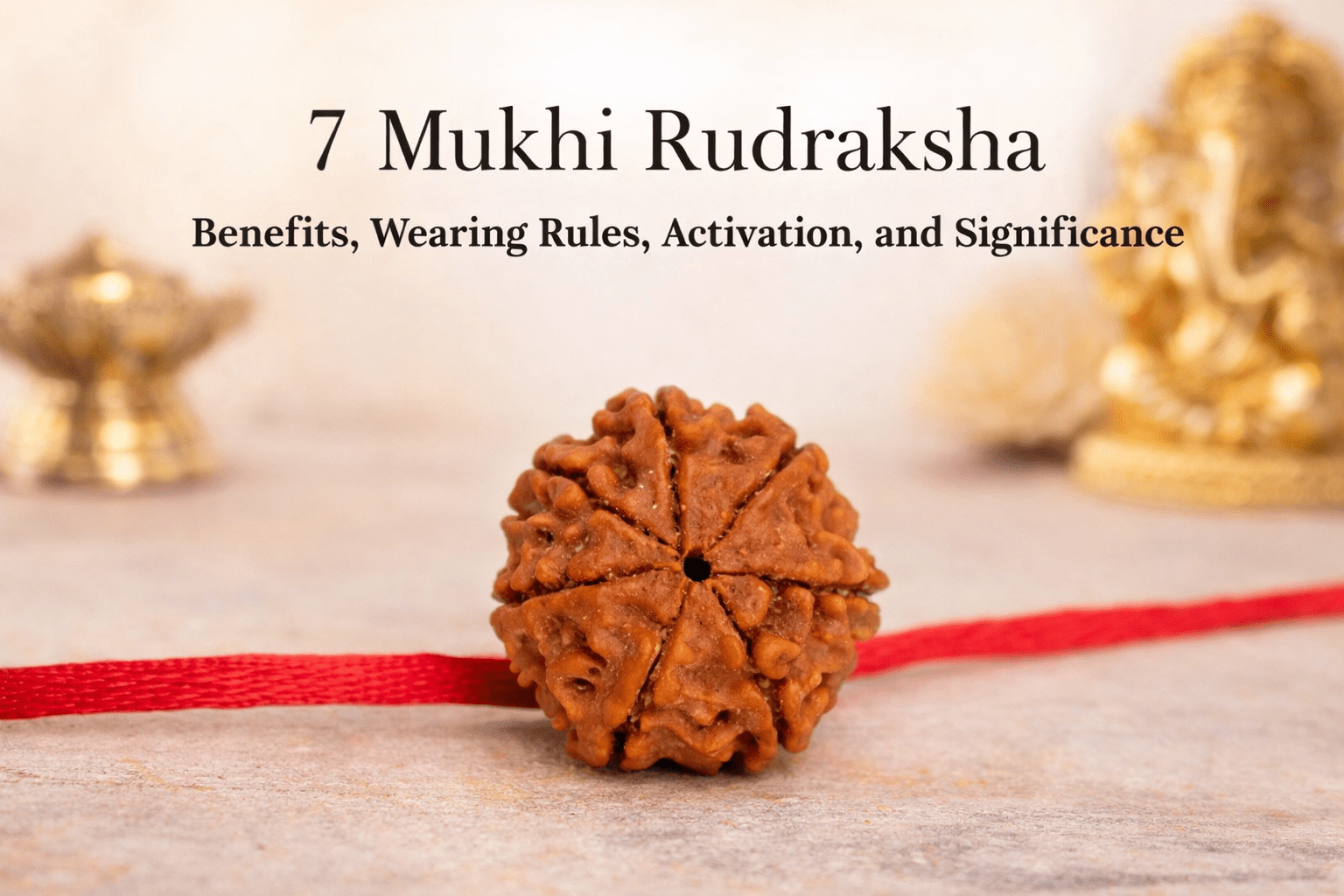 7 Mukhi Rudraksha: Benefits, Wearing Rules, Activation, and Significance - Astroguruji