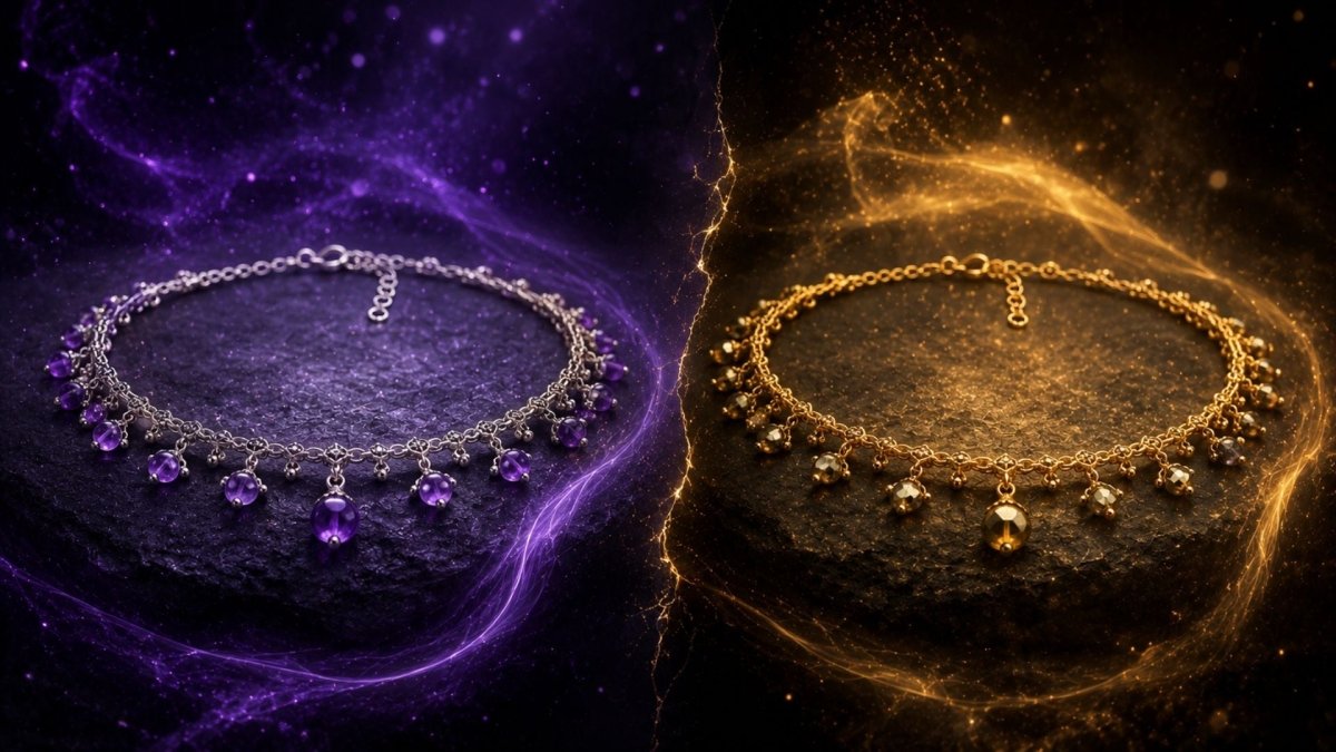 Amethyst vs Pyrite Anklet: What To Choose and Why? - AstroGuruji