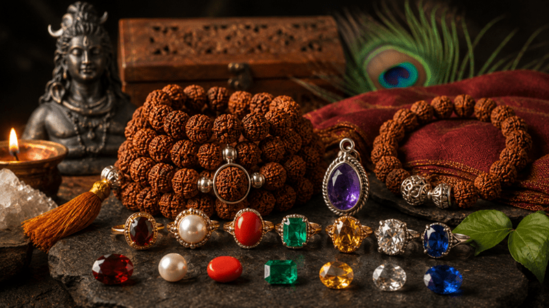 Can Rudraksha Be Worn With Other Gemstones? - AstroGuruji