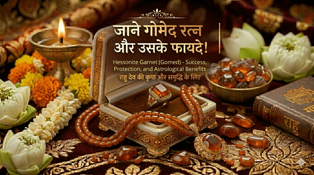 जाने गोमेद रत्न और उसके फायदे - Astroguruji