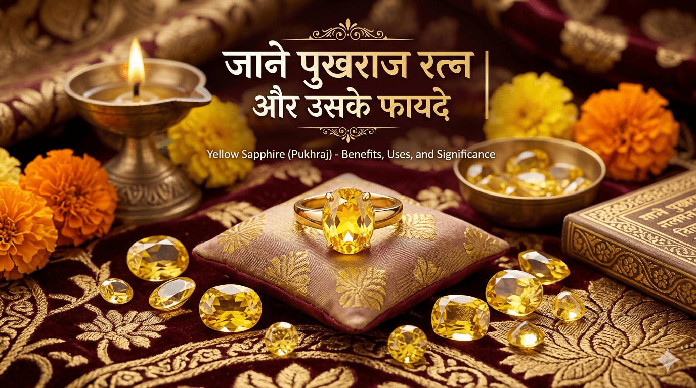 जाने पुखराज रत्न और उसके फायदे - Astroguruji