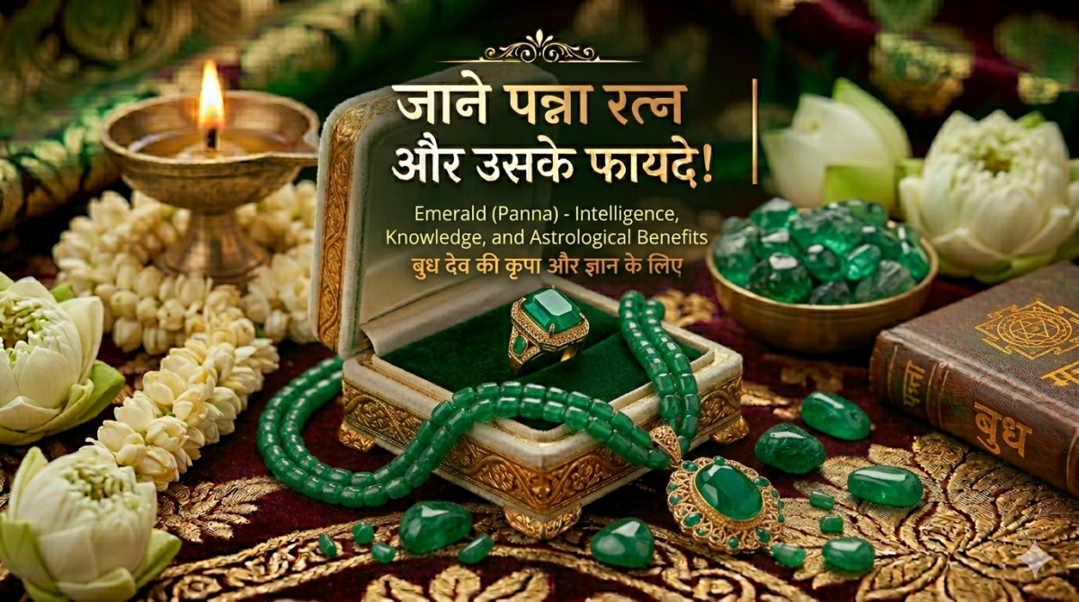 जाने पन्ना रत्न और उसके फायदे - Astroguruji