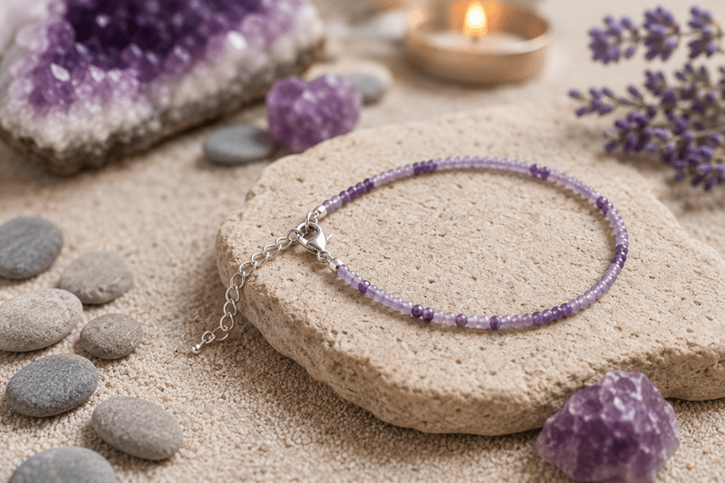 Top Benefits of Wearing an Amethyst Anklet - AstroGuruji