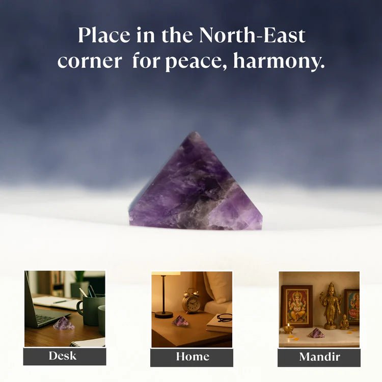 100% Pure Amethyst Pyramid - Astroguruji