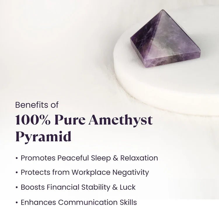 100% Pure Amethyst Pyramid - Astroguruji