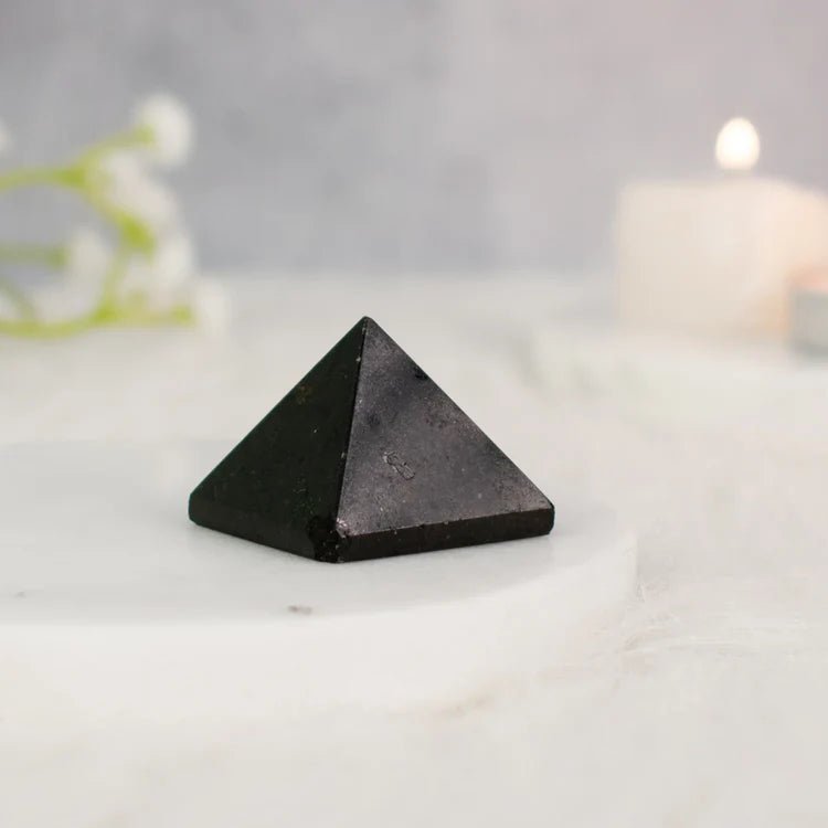 100% Pure Black Tourmaline Pyramid - Astroguruji