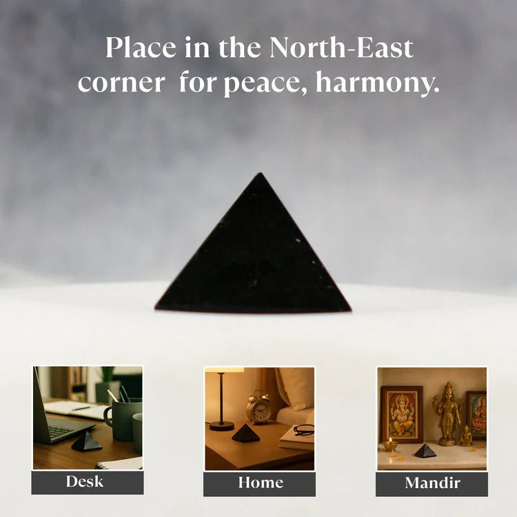100% Pure Black Tourmaline Pyramid - Astroguruji