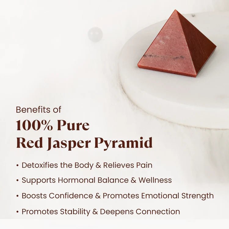 100% Pure Red Jasper Pyramid - Astroguruji