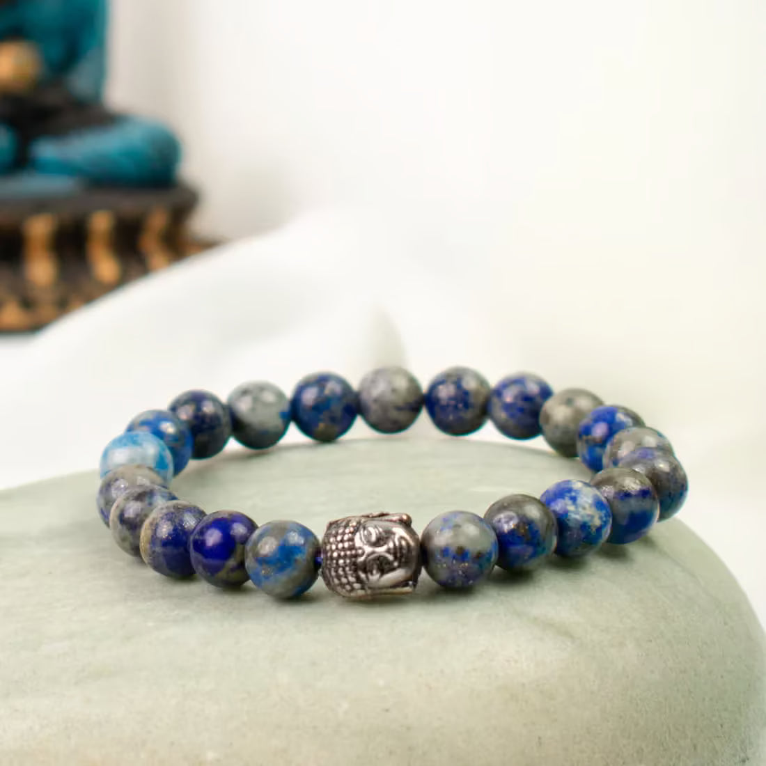 Positive emotions bracelet with lapis lazuli for peace and healing - AstroGuruji