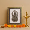 Pyrite Lakshmi Ji on Selenite Frame