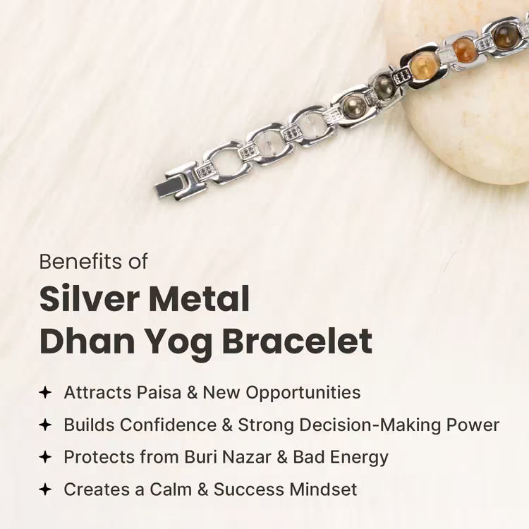 Metal Dhan Yog Bracelet - Silver