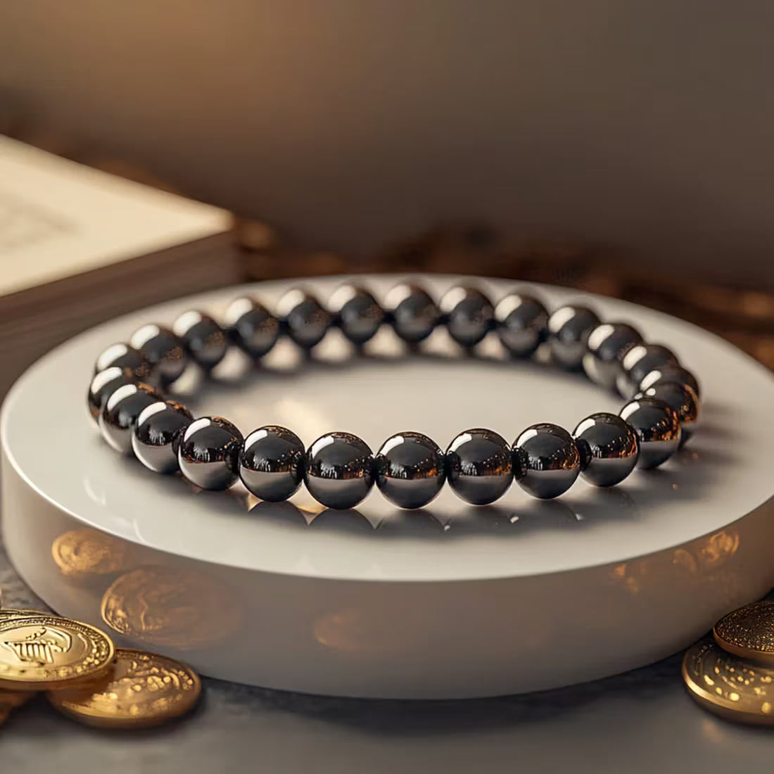 Karz Mukti bracelet with hematite for financial stability - AstroGuruji