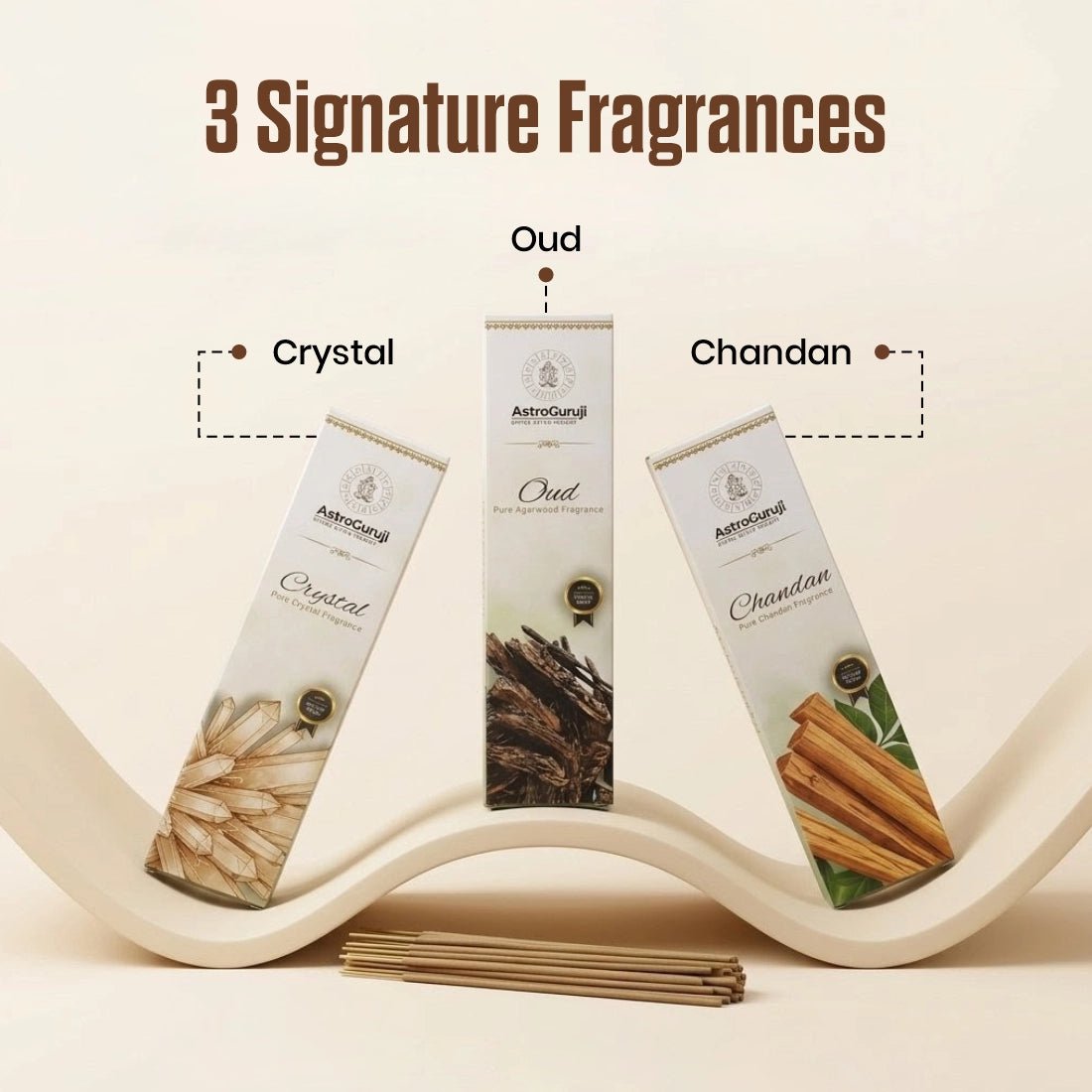 3 Combo Incense Stick - Astroguruji