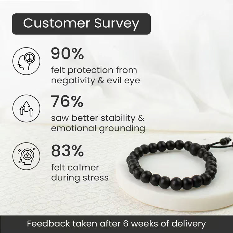 Karungali Malai Bracelet made of natural black ebony for protection - AstroGuruji