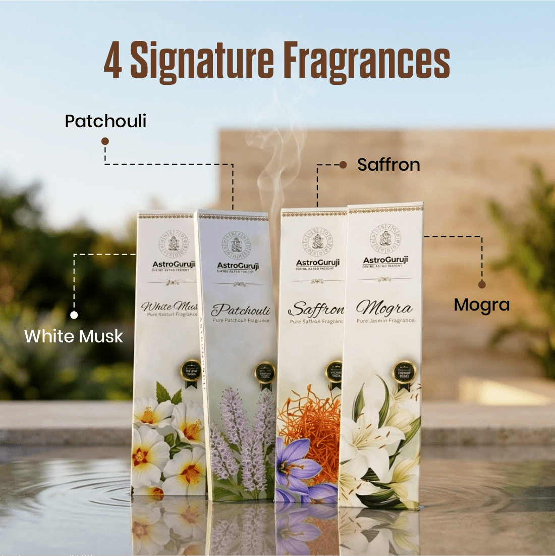 4 Combo Incense Stick - Astroguruji