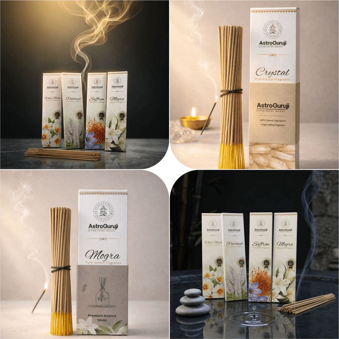 4 Combo Incense Stick - Astroguruji