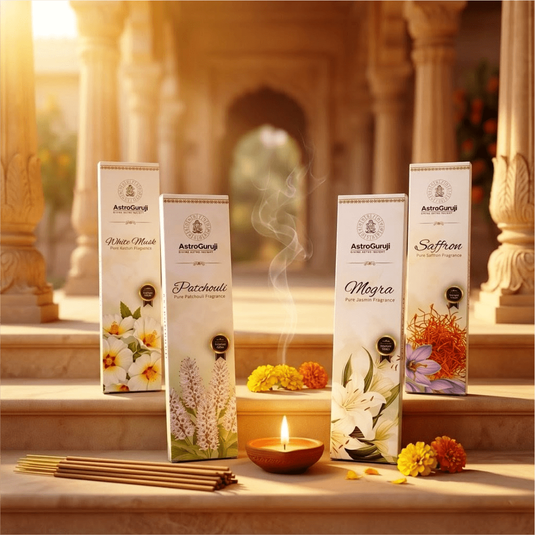 4 Combo Incense Stick - Astroguruji