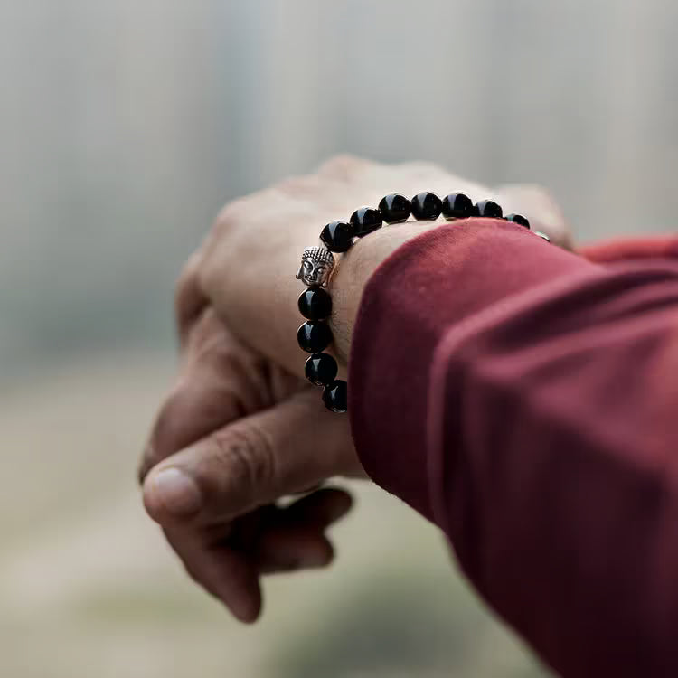 Black tourmaline bracelet for anxiety support