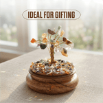 7 chakra feng shui tree with natural stones for prosperity, peace and positivity