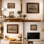 7 Horses on Raw Pyrite Frame - Astroguruji