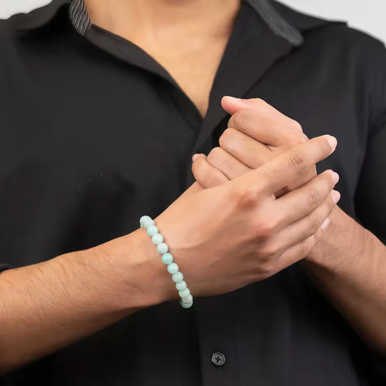 Amazonite Crystal Bracelet for Confidence and Balance - AstroGuruji
