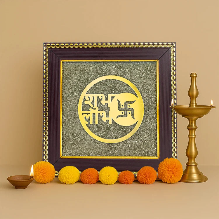 Shubh Labh on Raw Pyrite Frame