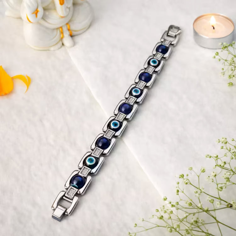 Evil Eye Metal Bracelet for protection and style - AstroGuruji