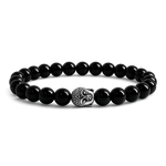 Anxiety reliever bracelet with black tourmaline for stress relief - AstroGuruji