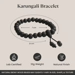 Karungali Malai Bracelet made of natural black ebony for protection - AstroGuruji