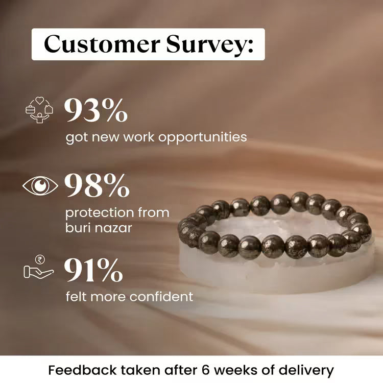 Raw Pyrite Bracelet with FREE Raw Selenite Plate