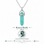 Amazonite Pencil Pendant (Kanya Rashi) Virgo - AstroGuruji