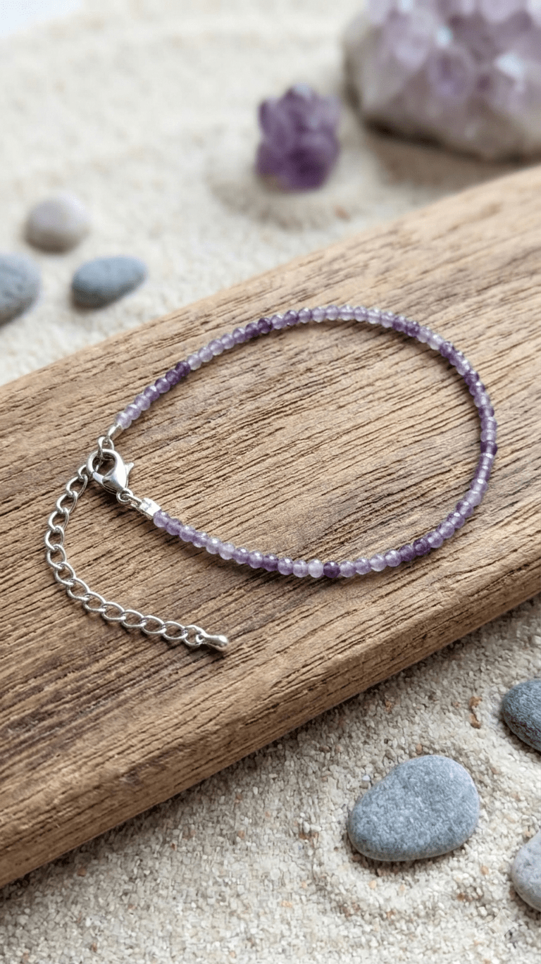 Amethyst Anklet by AstroGuruji