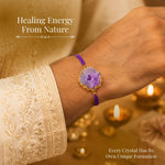 Amethyst Aura Crystal Rakhi – Healing, Protection & Positive Energy - AstroGuruji