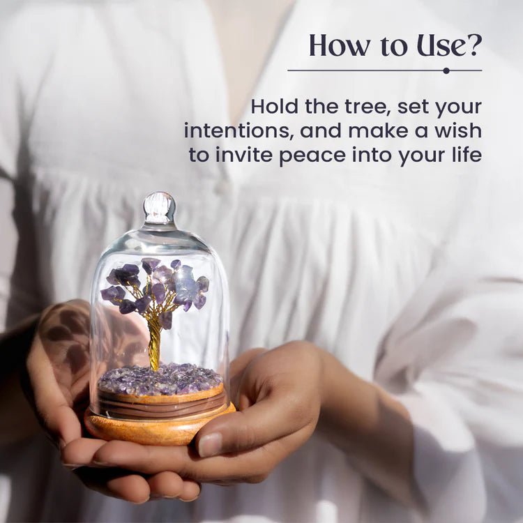 Crystal tree for calmness and relaxation
