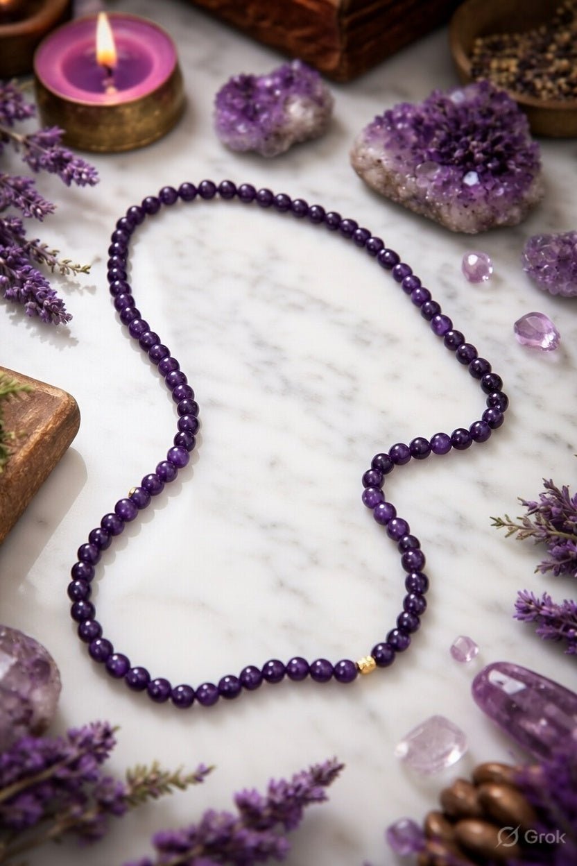 Amethyst Mala - Astroguruji
