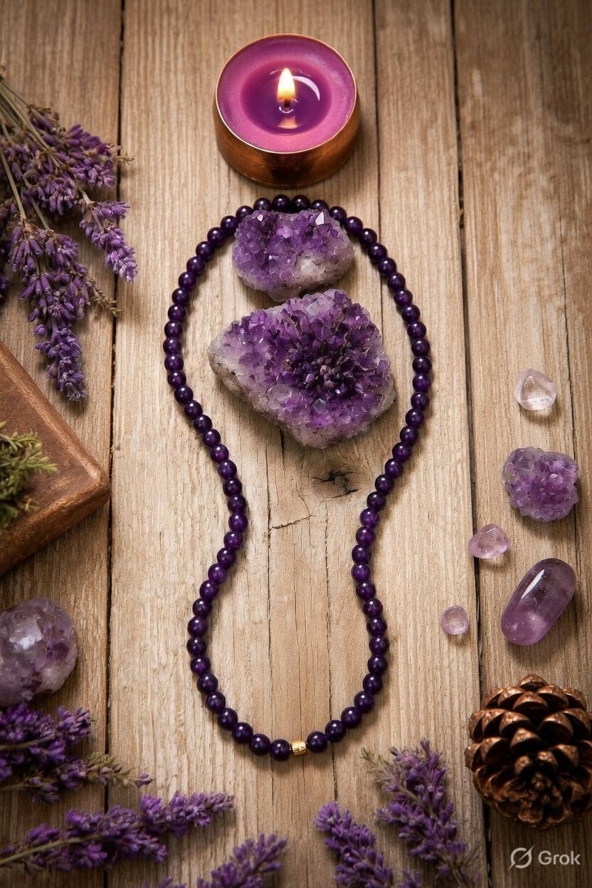 Amethyst Mala - Astroguruji