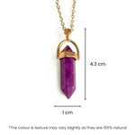 Amethyst Pencil Pendant (Kumbha Rashi) Aquarius - Astroguruji