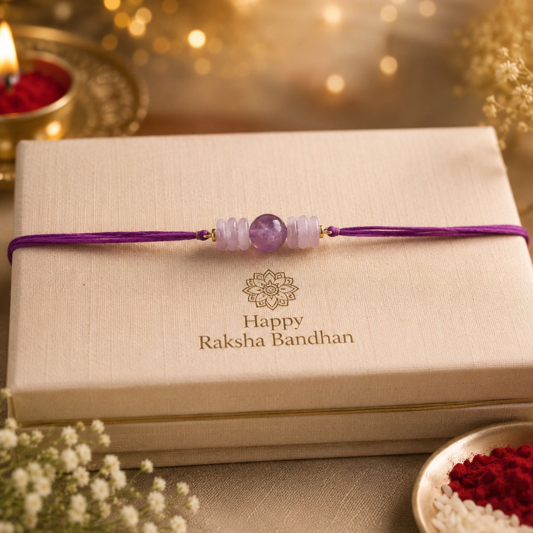 Amethyst Rakhi - AstroGuruji