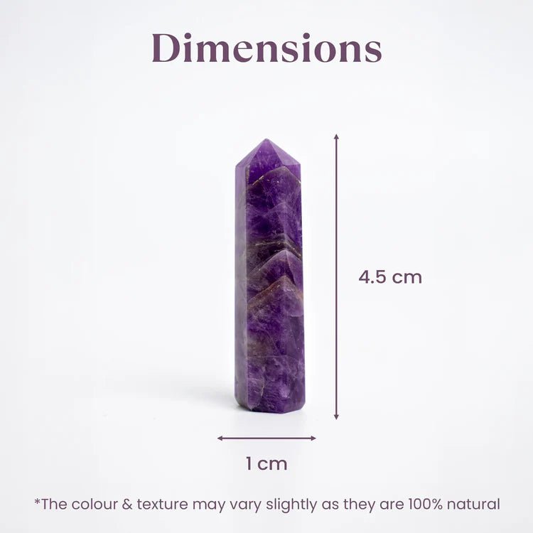 Natural Amethyst Tower for Study and Meditation - AstroGuruji