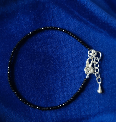 Black Obsidian Anklet - Astroguruji