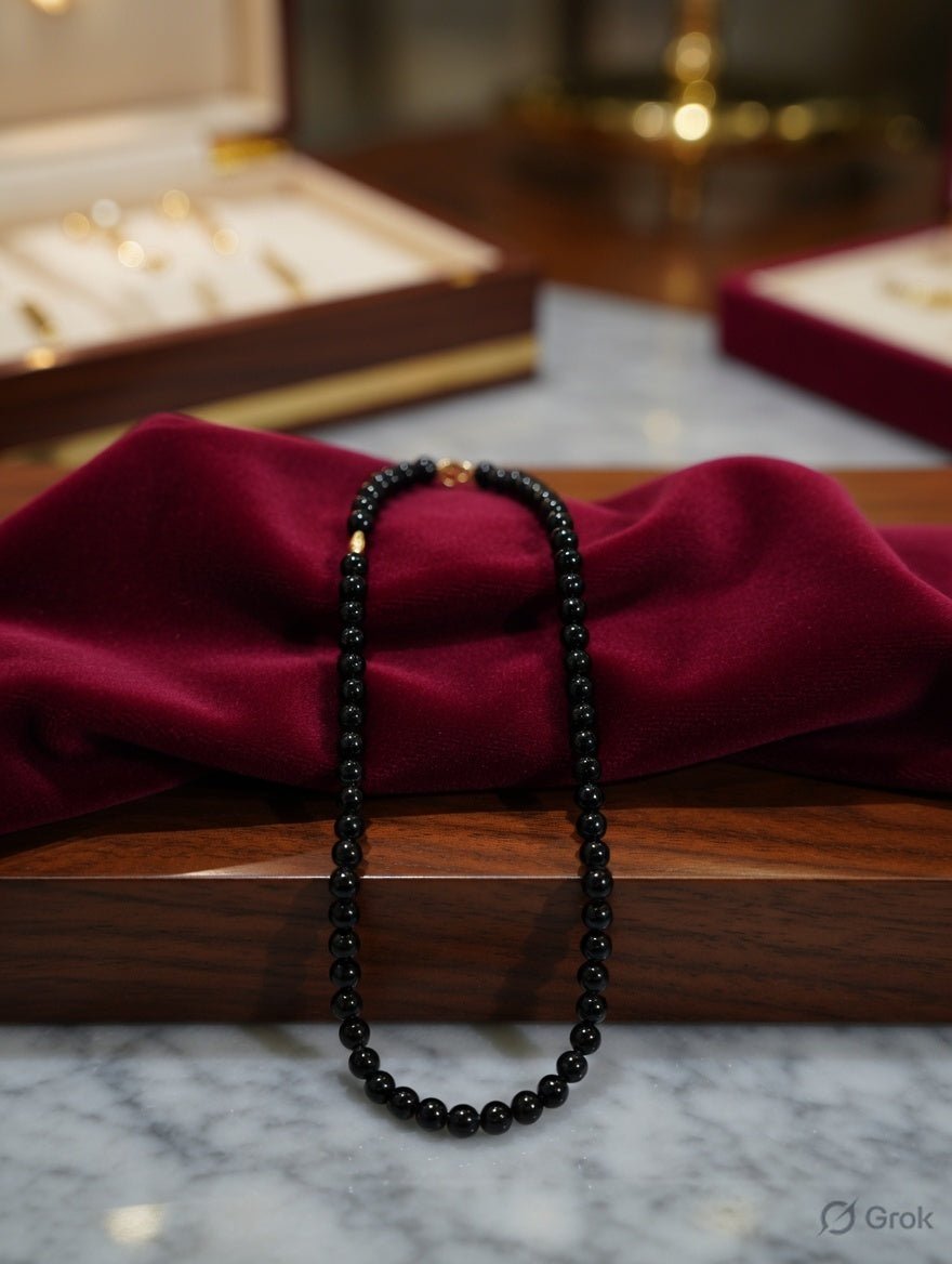 Black Obsidian Mala - Astroguruji