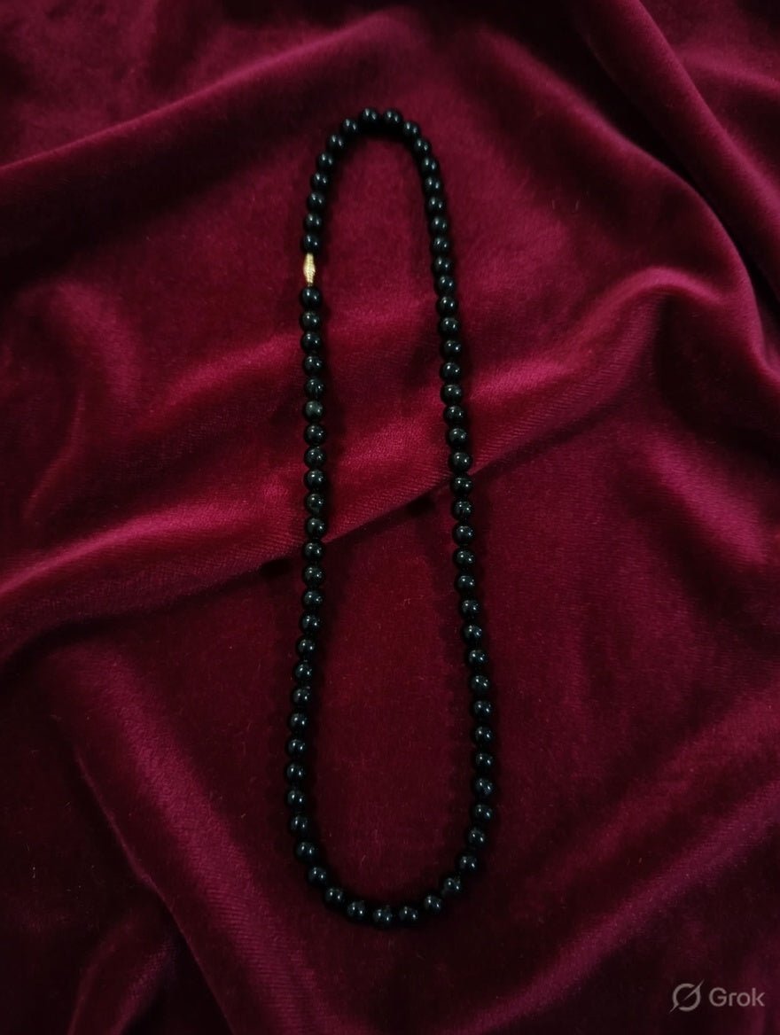Black Obsidian Mala - Astroguruji