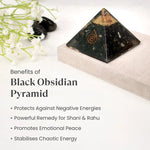 Black Obsidian Pyramid for protection and grounding energy - AstroGuruji