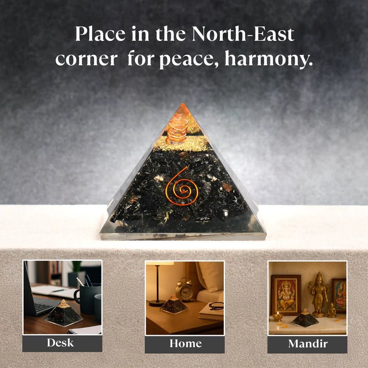 Black Obsidian Pyramid for protection and grounding energy - AstroGuruji