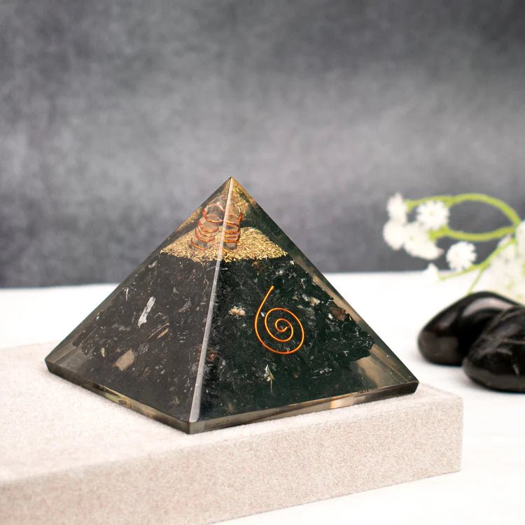 Black Obsidian Pyramid for protection and grounding energy - AstroGuruji