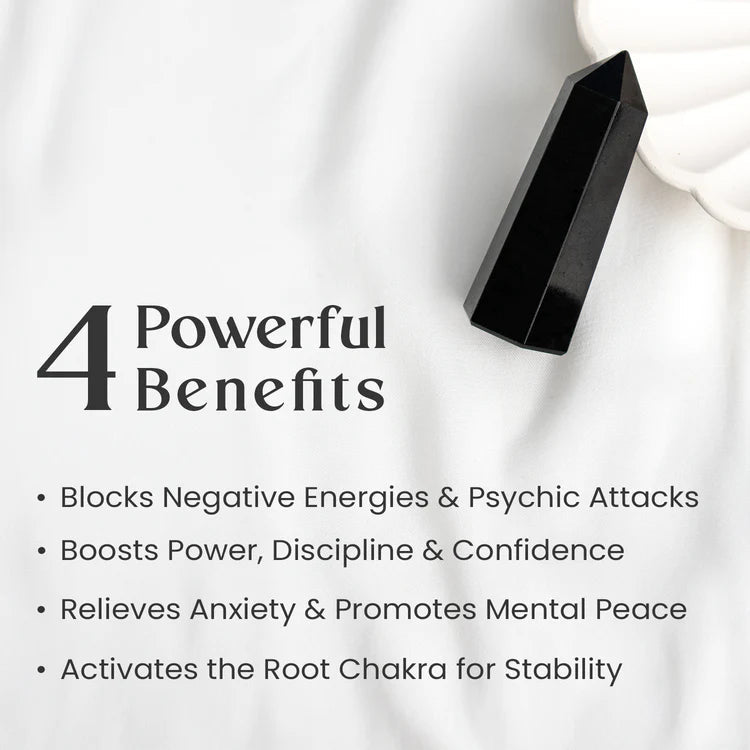 Black Tourmaline Tower - Astroguruji