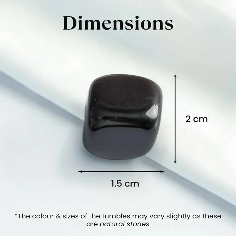 Black stone for evil eye and grounding