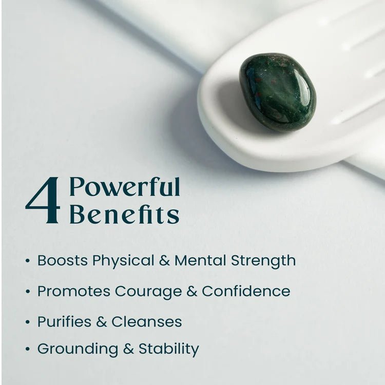 Natural Blood Stone Tumble for strength and vitality - AstroGuruji