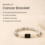 Cancer (कर्क राशि) Zodiac Howlite & Milky Quartz Bracelet - AstroGuruji